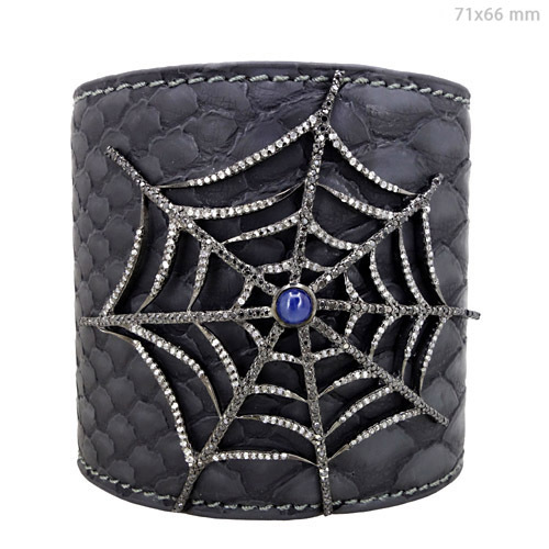 Diamond Pave Leather Jewelry