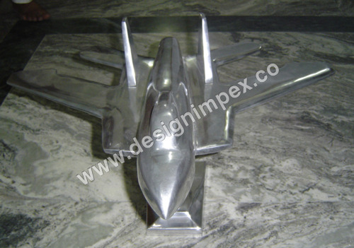 Silver Metal Aeroplane Model
