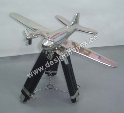 Silver Color Aeroplane Model