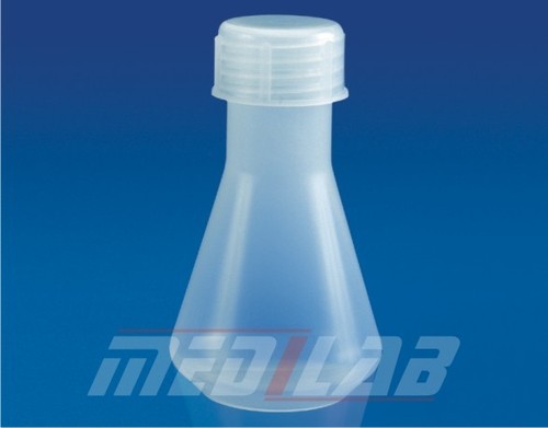 Conical Flask - Polypropylene 100-500 ml Translucent, Autoclavable, Leak-Proof Screw Cap, Volume Accuracy