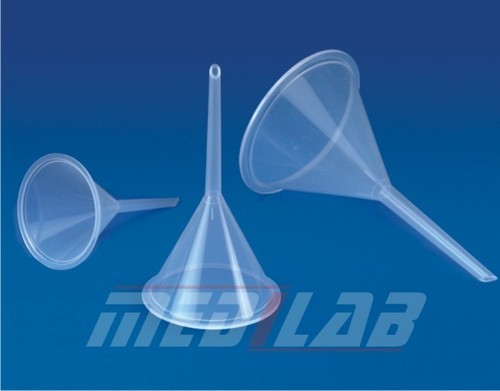 Analytical Funnel - Na Material, 35-100 mm, Clear, Conical Shape, Long Stem, Chemical Resistant, Durable