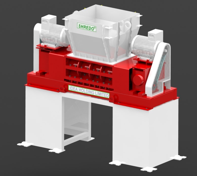 Municipal Waste Shredder Machine