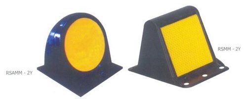 Road Safety Yellow and Black Median Marker