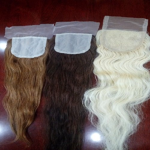 100% CUTICLE ALIGNED TRANSPARENT HD LACE CLOSURE PRE PLUCKED WITH BABY HAIR BLEACHED KNOTS