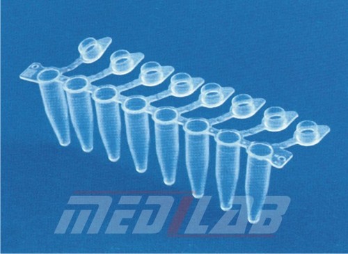 EU 0.2ml. 8 TUBE STRIP WITH ATTACHED CAPS