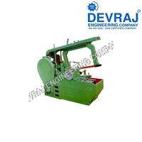 Power Hacksaw Machine - Semi Automatic Hydraulic, Green Color, Painted Finish | 1 Year Warranty, Efficient Cutting Solution