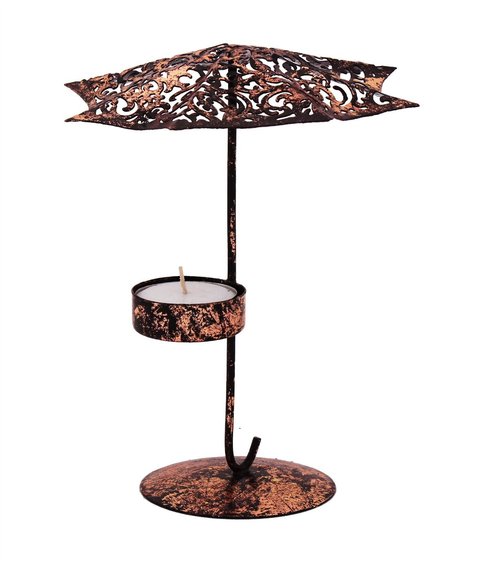 Beautifully Handmade Umbrella Shape Tea Light Candle Holder Home Decor