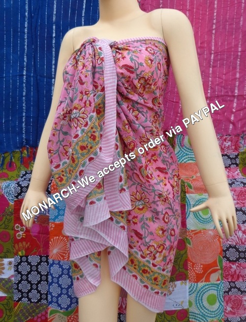 HAND BLOCK PRINT SARONG HAND BLOCK PRINT SARONG