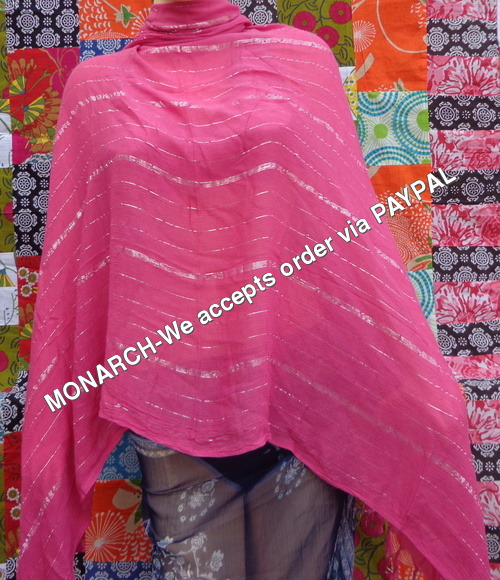 Pink Cotton Stole