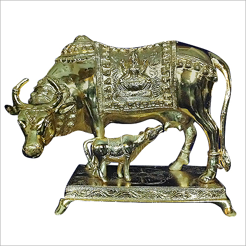 Brass Cow Statue