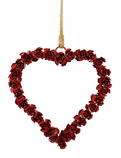 Decorations Artistic Handmade Rose Heart Wreath Wall Door Hanging Party Favors Gift Ideas