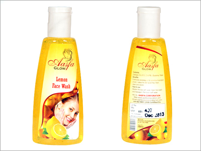 Lemon Face Wash - Plastic Bottle, 100ml, Yellow | Deep Cleansing, Skin Brightening, Softening, Natural Ingredients, Gentle Formula