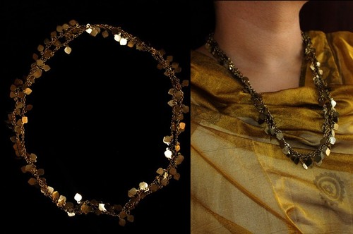 Golden Ethnic Necklace 