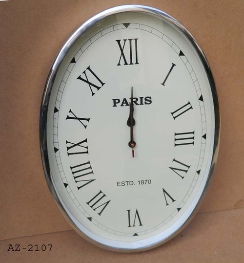 Stainless steel wall clock