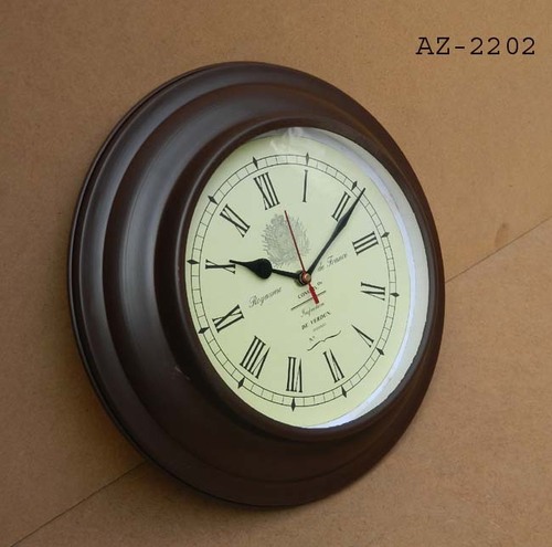 Black Iron Wall Clock