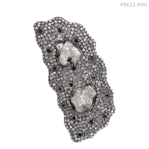 Diamond Silver Ring Jewelry - 925 Sterling Silver, 49x22 mm, 9.8 CTS Diamond | Elegant Design, Luxury Gift, Engagement Ring