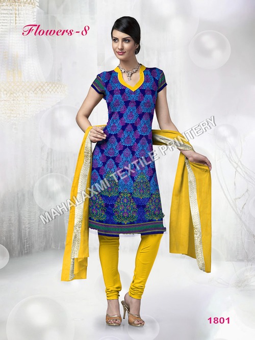 Multicolor Elegant Cotton Dress Materials