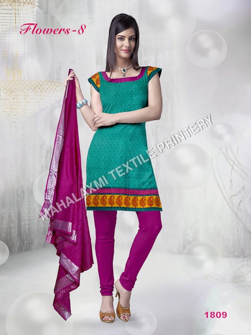 Multicolor Stylish Cotton Dress Materials