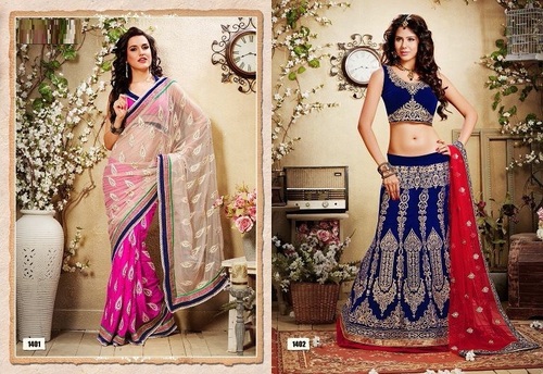 DESIGNER LEHENGA AND SAREES