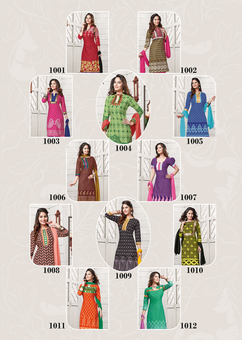 100% Cotton Dress Materials