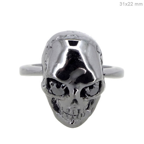 Diamond Silver Skeleton Ring