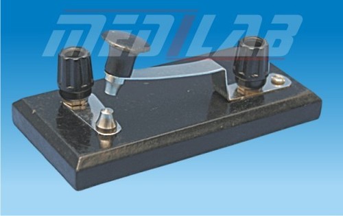 CONTACT KEY - Metal and Plastic, Single Pole Knife Switch, Binding Posts | Easy Setup, Durable Build, Reliable Contact, Clear Indication