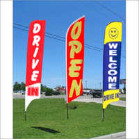 Advertising Flag - Plastic Material, Printed Type For Sports Use | Prompt Delivery With Advanced Transportation Facilities