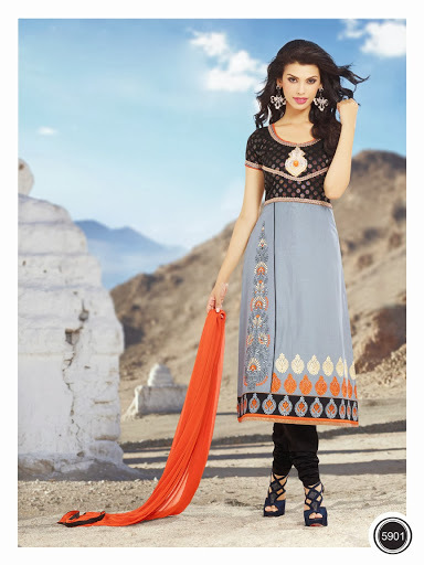 Chanderi Cotton Printed Dress Material