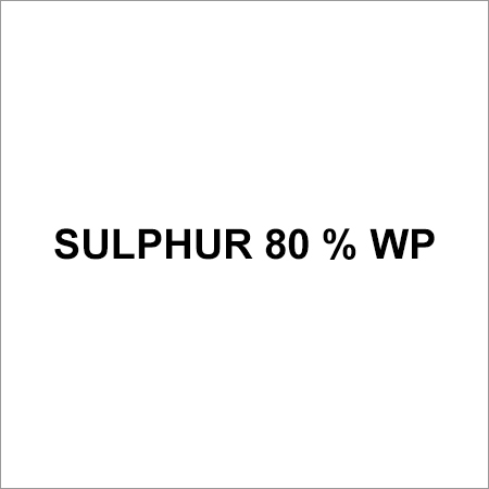 Sulphur 80 % Wp