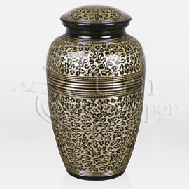 Elegante Brass Metal Cremation Urn