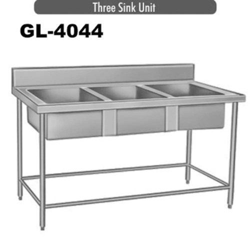 Three Sink Unit