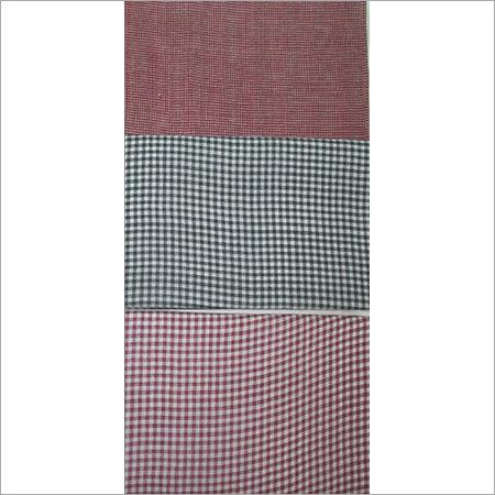 Check Khadi Fabric