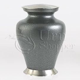 Glenwood Vintage Pewter Brass Metal Cremation Urn