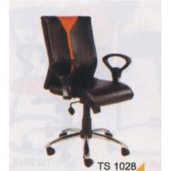 Office Chair - Leatherette, 1000-1100 mm, Black | Adjustable Height, Swivel Base, Back Support, Armrests