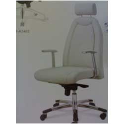 Executive Chairs - Leather/pu, 65cm Base Diameter | Ergonomic Design, Lumbar Support, Adjustable Height, Fixed Armrest, Swivel Base, Headrest, Caster Wheels