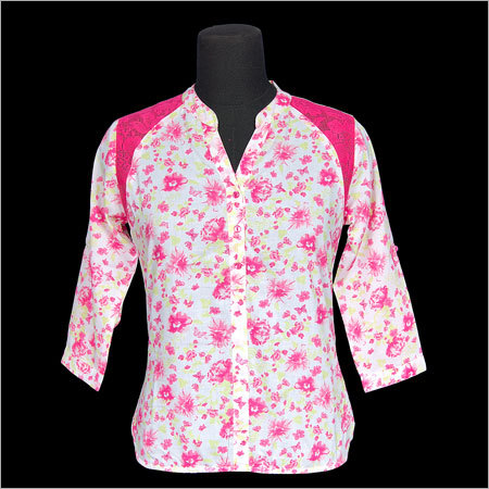 Floral Printed Lace Top