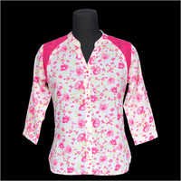 Floral Printed Lace Top