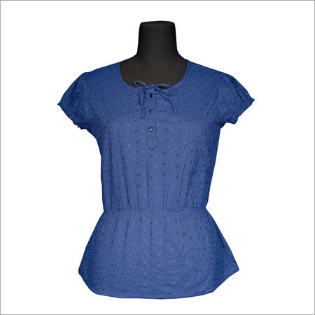 Embroidered Peasant Top