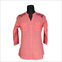 Embroidered Cotton Lace Top