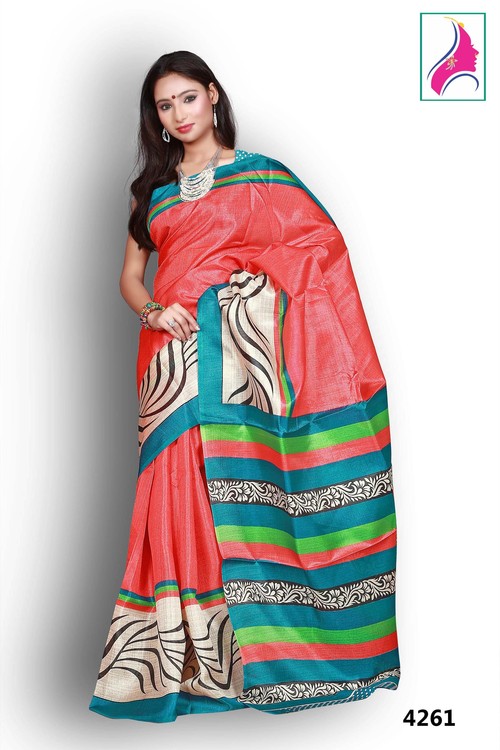 Classy Peach Designer Printed Special Daya s Saree