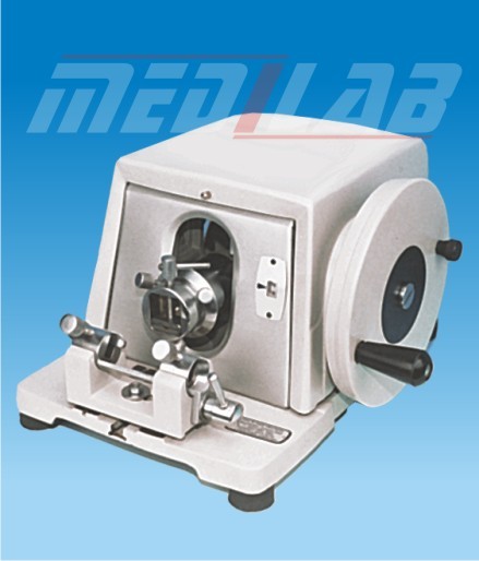 Rotary Microtome - 28mm Horizontal Feed, 1-25 μm Thickness, 60mm Vertical Stroke, Adjustable Blade Holder, Precise Sectioning, Durable Build