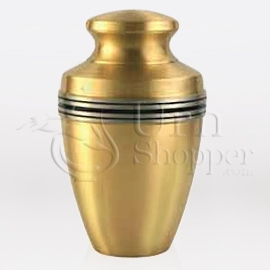 Grecian Bronze Brass Metal Cremation Urn
