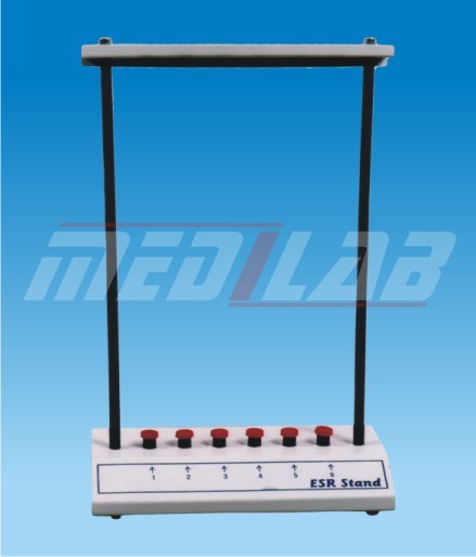 E.S.R. STAND - Metal and Plastic, 6/12 Tube Capacity, White | Tube Support, Stable Base, Easy Assembly, Durable Design, Space Saving