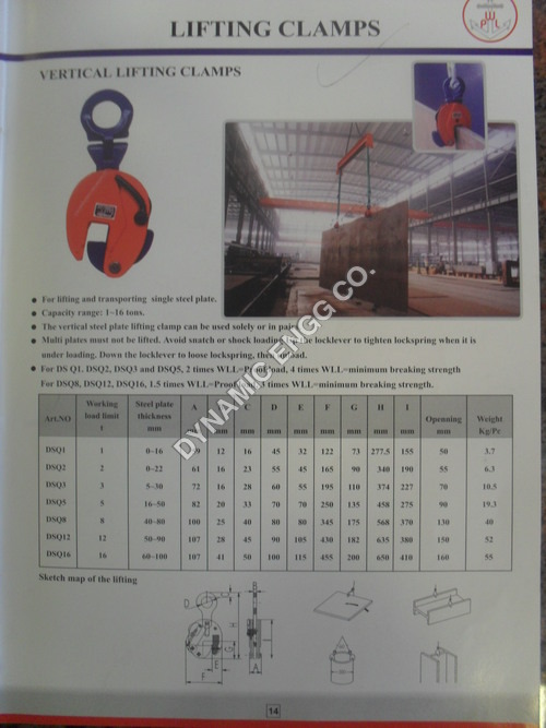 Vertical Lifting Clamps