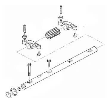 ROCKER ASSY - Steel 150mm, 2 Rockers, Coil Spring | Smooth Operation, Precise Control, Durable Design