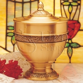 Inspiration Satin Polished Brass Metal Cremation Urn