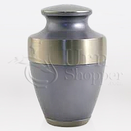 Lineas Starlight Blue Brass Metal Cremation Urn