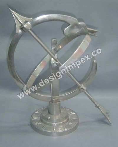 Silver finish Armilery