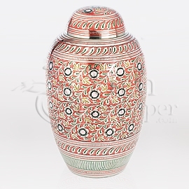 Majestic Brass Metal Cremation Urn