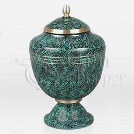 Patina Brass Metal Cremation Urn